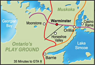 Warminster map